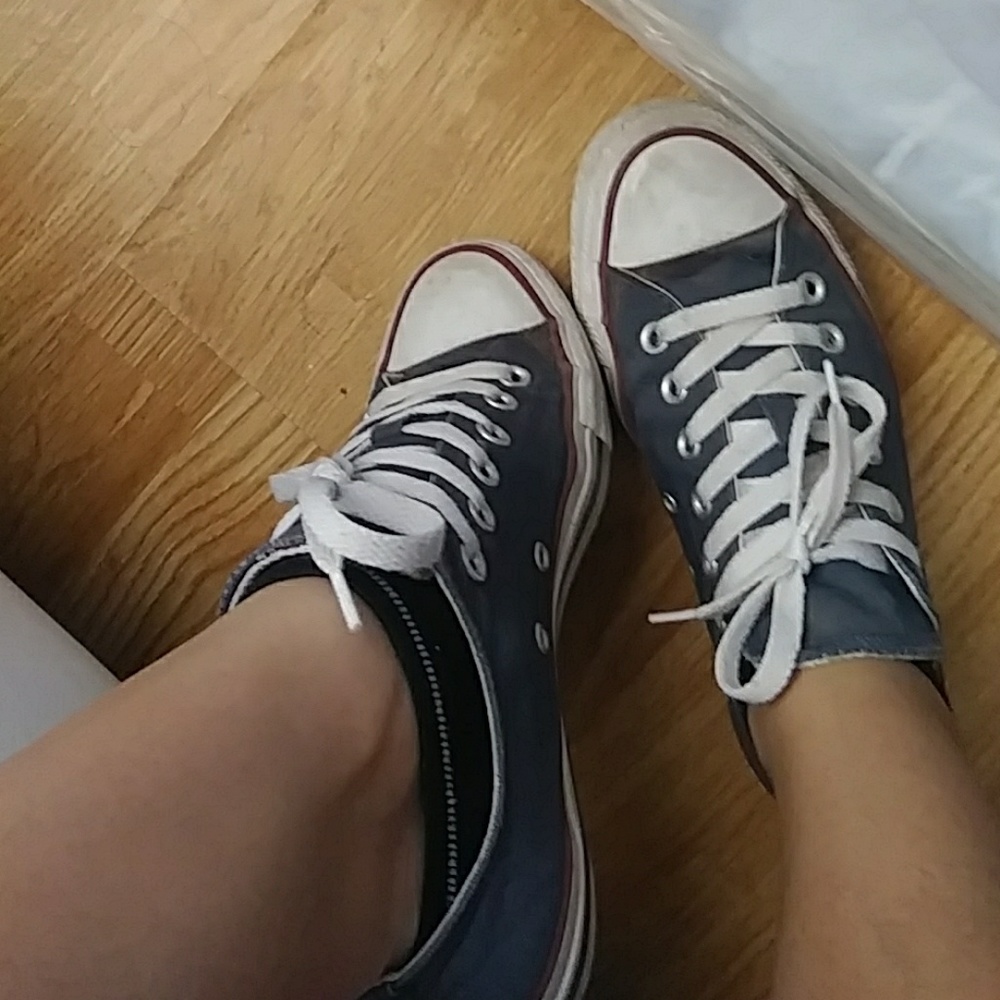 Blue converse